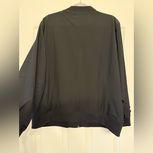 Banana Republic Black Stretch Bomber Jacket XL NWT - Picture 15 of 16